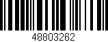 Código de barras (EAN, GTIN, SKU, ISBN): '48803262'