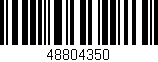 Código de barras (EAN, GTIN, SKU, ISBN): '48804350'