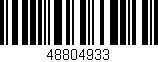 Código de barras (EAN, GTIN, SKU, ISBN): '48804933'