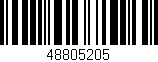 Código de barras (EAN, GTIN, SKU, ISBN): '48805205'