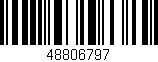 Código de barras (EAN, GTIN, SKU, ISBN): '48806797'