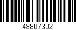 Código de barras (EAN, GTIN, SKU, ISBN): '48807302'