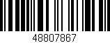 Código de barras (EAN, GTIN, SKU, ISBN): '48807867'