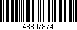 Código de barras (EAN, GTIN, SKU, ISBN): '48807874'