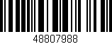 Código de barras (EAN, GTIN, SKU, ISBN): '48807988'