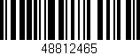 Código de barras (EAN, GTIN, SKU, ISBN): '48812465'