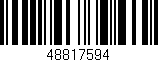 Código de barras (EAN, GTIN, SKU, ISBN): '48817594'