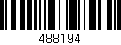 Código de barras (EAN, GTIN, SKU, ISBN): '488194'
