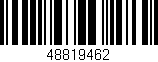 Código de barras (EAN, GTIN, SKU, ISBN): '48819462'