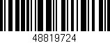 Código de barras (EAN, GTIN, SKU, ISBN): '48819724'