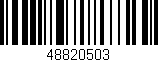 Código de barras (EAN, GTIN, SKU, ISBN): '48820503'