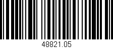 Código de barras (EAN, GTIN, SKU, ISBN): '48821.05'