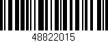 Código de barras (EAN, GTIN, SKU, ISBN): '48822015'