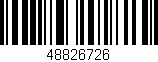 Código de barras (EAN, GTIN, SKU, ISBN): '48826726'