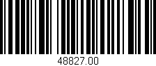 Código de barras (EAN, GTIN, SKU, ISBN): '48827.00'