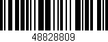 Código de barras (EAN, GTIN, SKU, ISBN): '48828809'