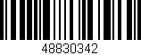 Código de barras (EAN, GTIN, SKU, ISBN): '48830342'