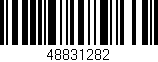 Código de barras (EAN, GTIN, SKU, ISBN): '48831282'