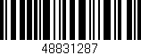 Código de barras (EAN, GTIN, SKU, ISBN): '48831287'