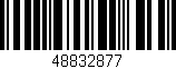 Código de barras (EAN, GTIN, SKU, ISBN): '48832877'