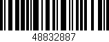 Código de barras (EAN, GTIN, SKU, ISBN): '48832887'