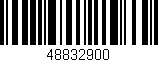 Código de barras (EAN, GTIN, SKU, ISBN): '48832900'