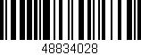 Código de barras (EAN, GTIN, SKU, ISBN): '48834028'