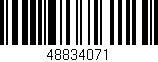 Código de barras (EAN, GTIN, SKU, ISBN): '48834071'