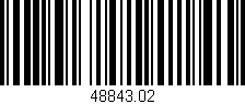Código de barras (EAN, GTIN, SKU, ISBN): '48843.02'