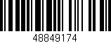 Código de barras (EAN, GTIN, SKU, ISBN): '48849174'