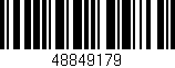Código de barras (EAN, GTIN, SKU, ISBN): '48849179'
