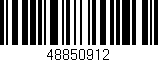 Código de barras (EAN, GTIN, SKU, ISBN): '48850912'