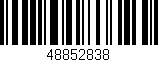 Código de barras (EAN, GTIN, SKU, ISBN): '48852838'