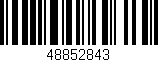 Código de barras (EAN, GTIN, SKU, ISBN): '48852843'