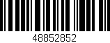 Código de barras (EAN, GTIN, SKU, ISBN): '48852852'