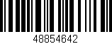 Código de barras (EAN, GTIN, SKU, ISBN): '48854642'