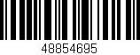 Código de barras (EAN, GTIN, SKU, ISBN): '48854695'