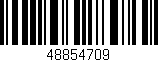 Código de barras (EAN, GTIN, SKU, ISBN): '48854709'