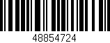 Código de barras (EAN, GTIN, SKU, ISBN): '48854724'