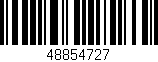 Código de barras (EAN, GTIN, SKU, ISBN): '48854727'