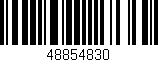 Código de barras (EAN, GTIN, SKU, ISBN): '48854830'