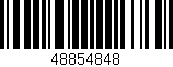 Código de barras (EAN, GTIN, SKU, ISBN): '48854848'