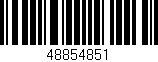 Código de barras (EAN, GTIN, SKU, ISBN): '48854851'