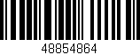 Código de barras (EAN, GTIN, SKU, ISBN): '48854864'