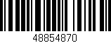 Código de barras (EAN, GTIN, SKU, ISBN): '48854870'