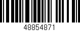 Código de barras (EAN, GTIN, SKU, ISBN): '48854871'