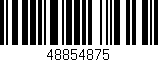 Código de barras (EAN, GTIN, SKU, ISBN): '48854875'