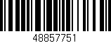 Código de barras (EAN, GTIN, SKU, ISBN): '48857751'