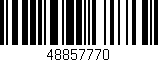 Código de barras (EAN, GTIN, SKU, ISBN): '48857770'