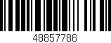 Código de barras (EAN, GTIN, SKU, ISBN): '48857786'